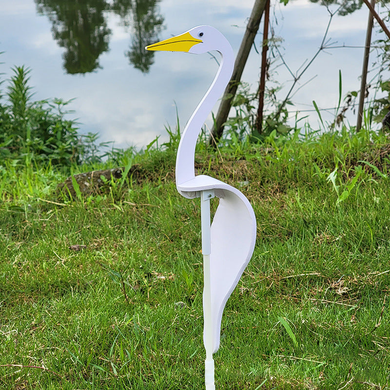 Gluschwein - Wirbelvögel-Gartendekoration Weiß