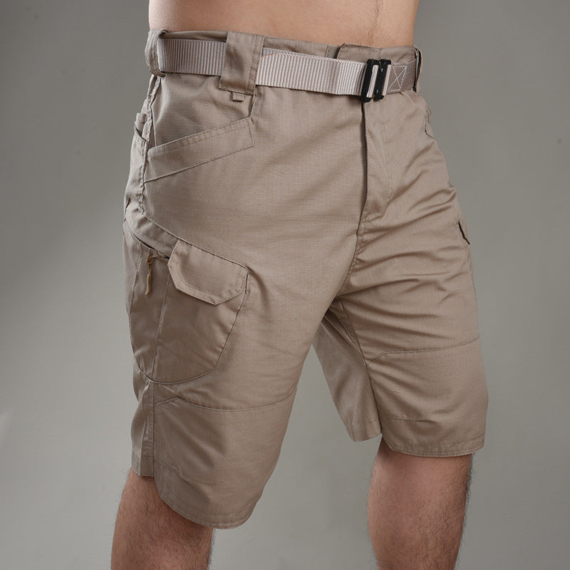 Gluschwein - Einfarbige taktische Shorts Khaki