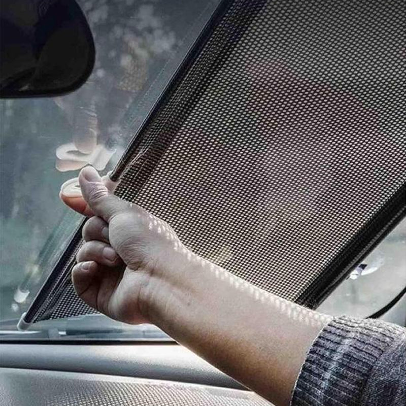 Automatisch einziehbarer Sonnenschutz für die Windschutzscheibe