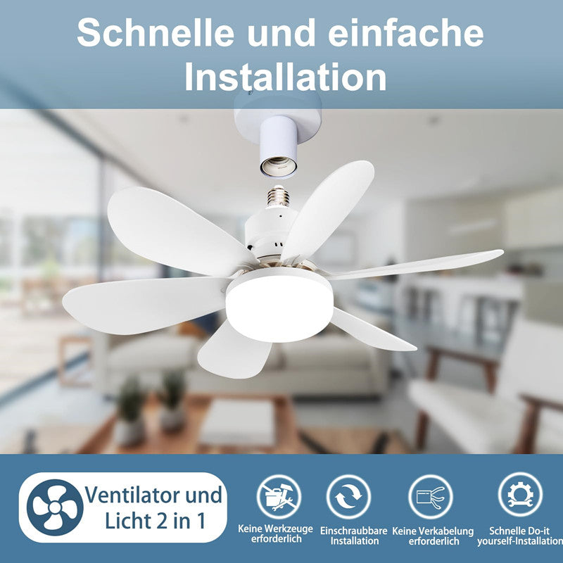 Gluschwein - Deckenventilator mit Licht