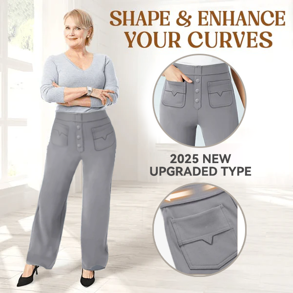 🔥Letzter Tag 50% RABATT🔥2026 NEUE Damen Casual High Waist Stretch Hose 2