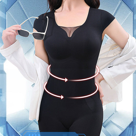 Gluschwein - Body Shapewear mit kurzem Arm und Fettverbrennung