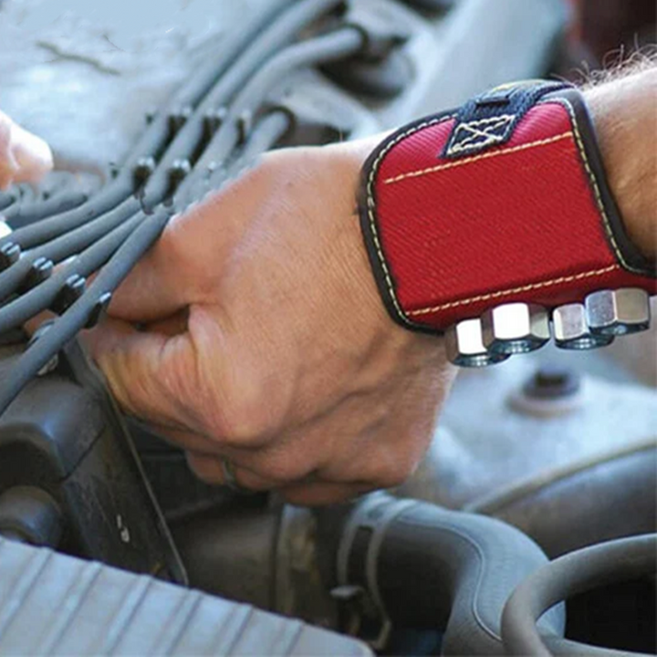 Gluschwein - Magnetisches Armband mit starken Magneten Rot