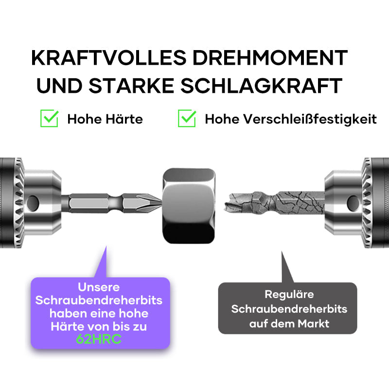 Gluschwein - D1 Rutschfeste Und Schlagfeste Bit-Kreuzschraubendreher-Bits