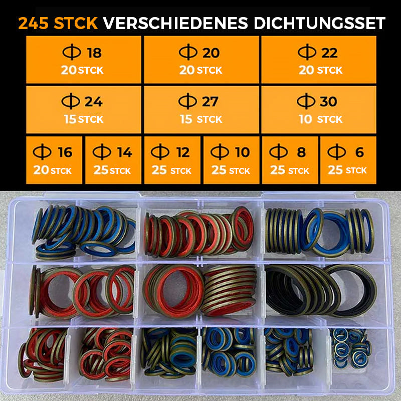 Gluschwein - 100 Stück / 245 Stück sortierter Dichtungssatz