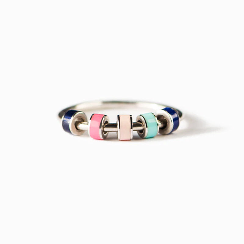 Gluschwein - EMAILLE BEAD FIDGET RING