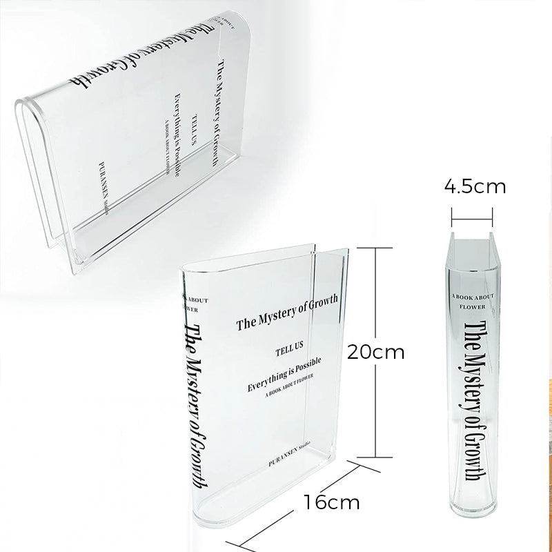 Gluschwein - Buchförmige Vase aus Acryl