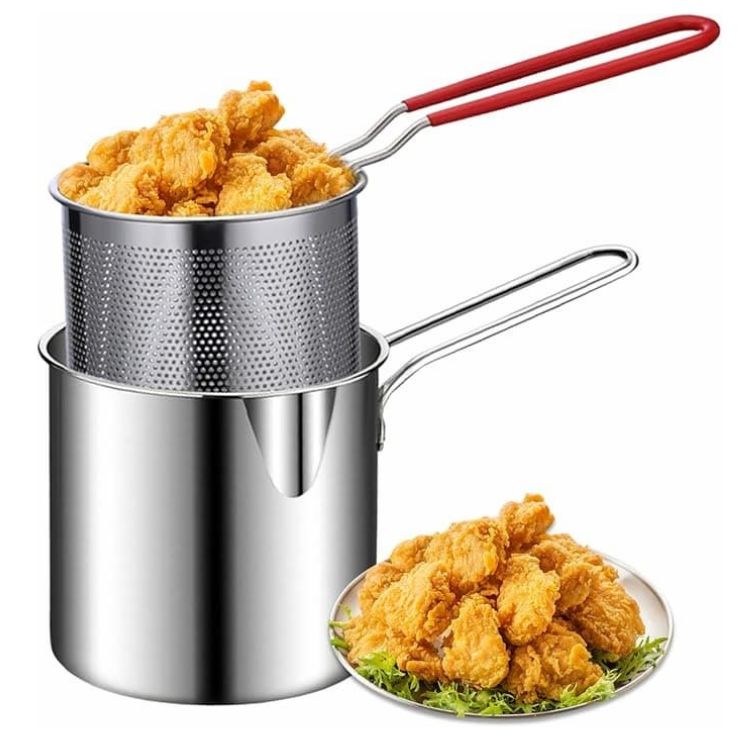 Gluschwein - Multifunktionale Frittierpfanne aus Edelstahl