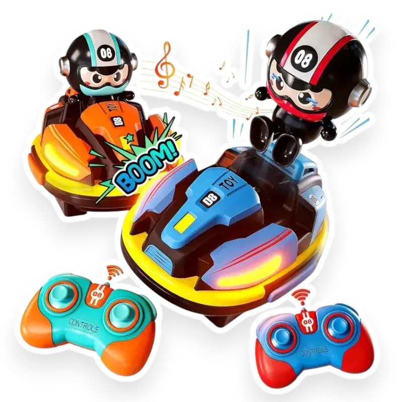 Gluschwein - Bumper Car RC - 2,4-GHz-Ferngesteuertes Autoscooter-Spiel für zwei Spieler