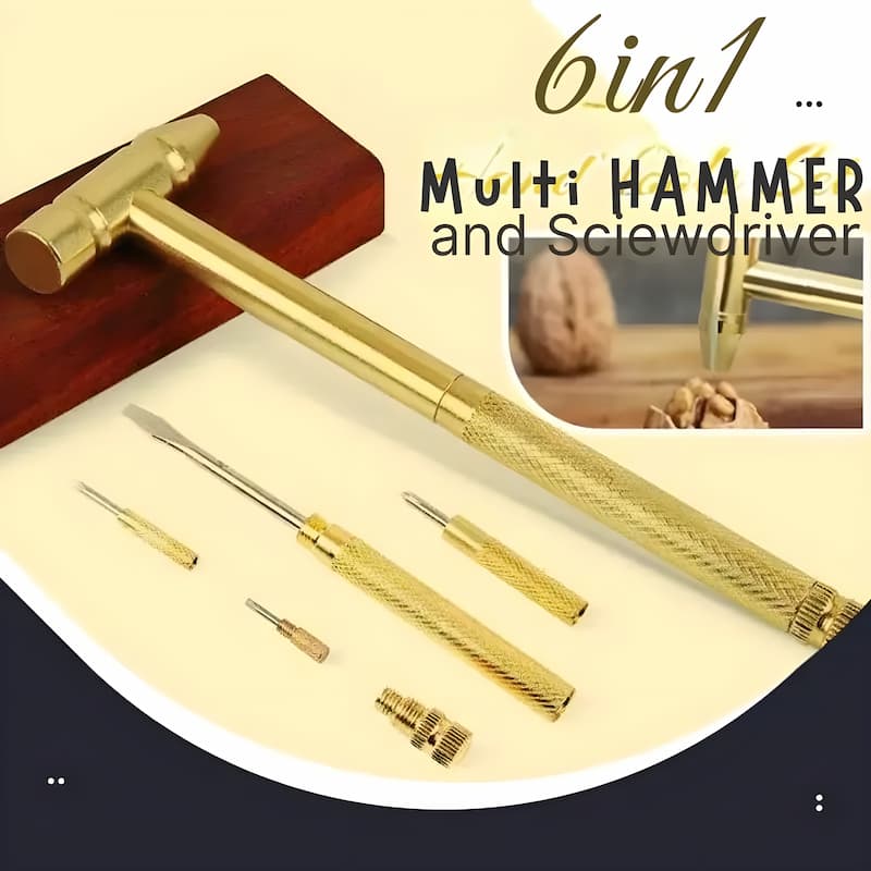 Gluschwein - Multi Hammer - Kompaktes 6-in-1-Hammer-Set