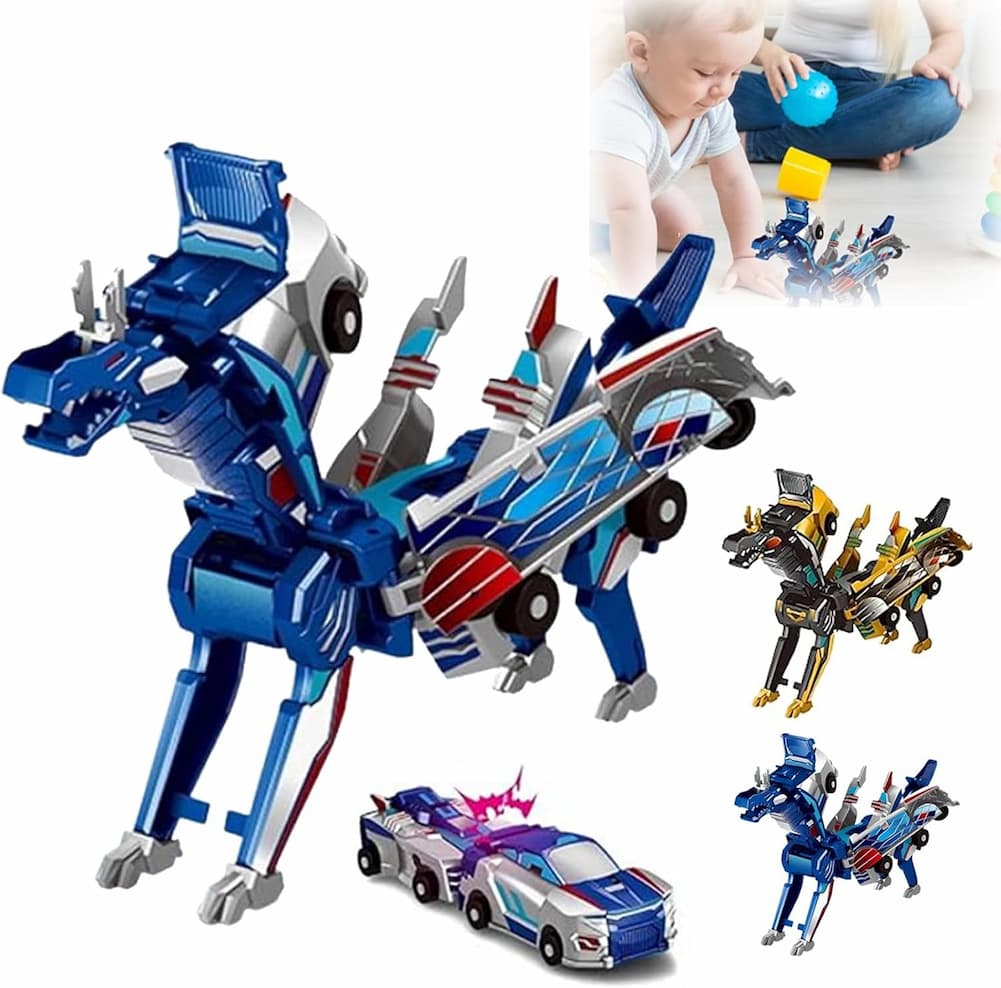 Gluschwein - CarTransform - 2-in-1-Verwandlungsfähiges Rennwagen-Spielzeug
