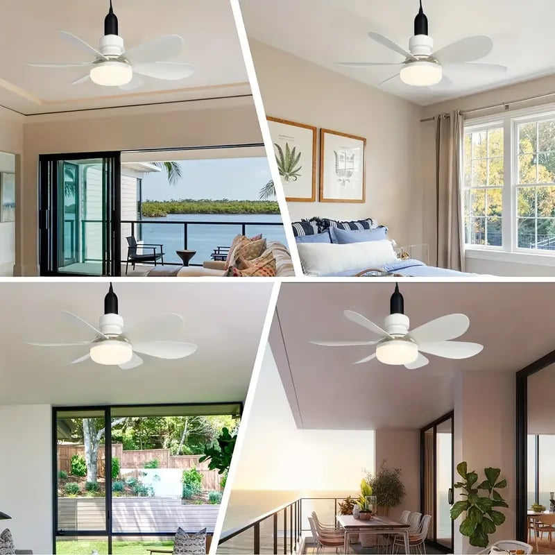 Gluschwein - 🔥50% Rabatt🔥 2-IN-1 TRAGBARE DECKENVENTILATOR & LICHT mit Fernbedienung
