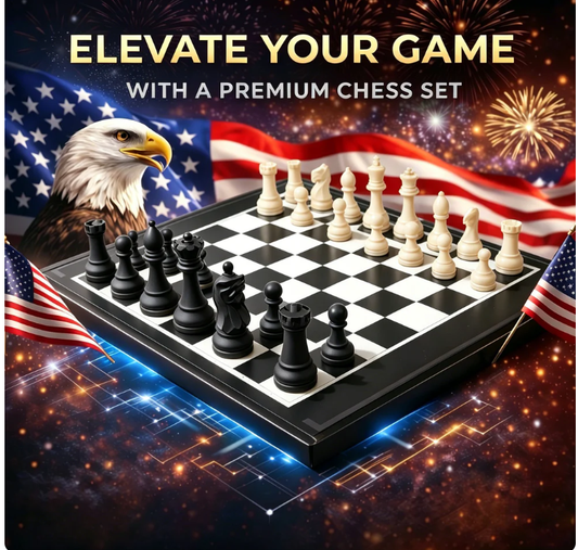 Gluschwein - ❄️Sommerfrische 50 % Rabatt!♟️Magnetisches Premium-Schachset mit 32 gewichteten Figuren – klassisches Schachbrett für zu Hause, unterwegs & als Geschenk