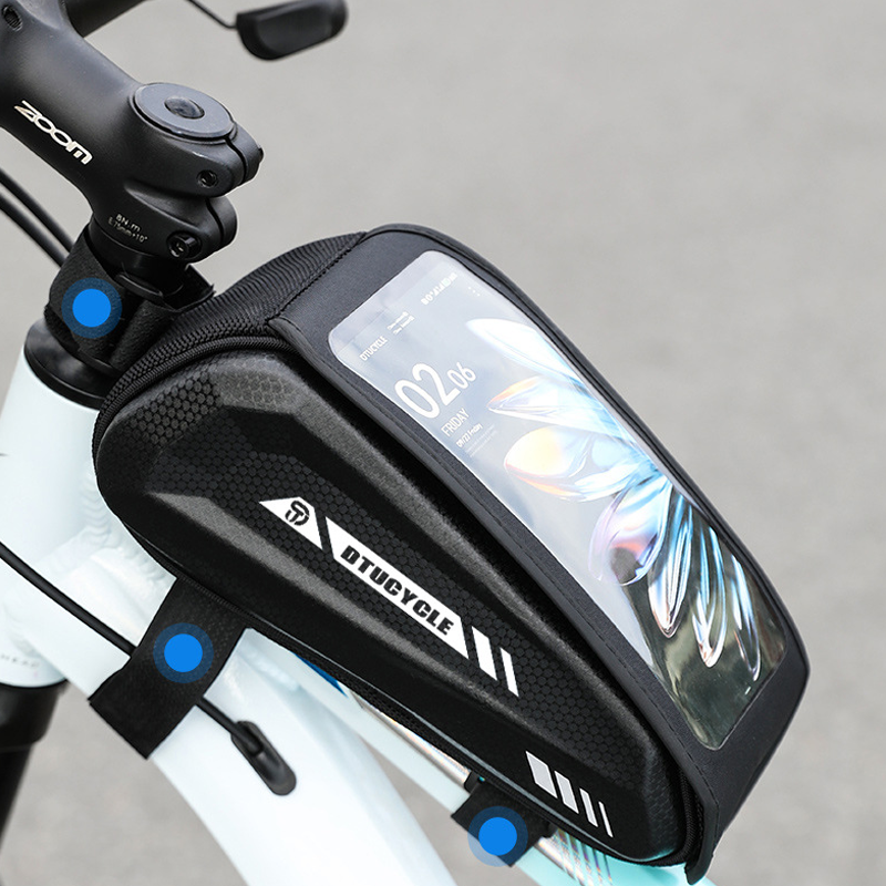 Gluschwein - 🚴50% RABATT! 📱 Wasserdichte Fahrrad Oberrohrtasche – Hardcase Handyhalter, Perfekt für MTB & Rennrad 🗺️