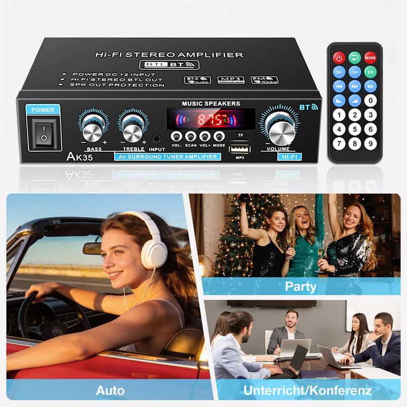 🔊 LIMITED-TIME 50% RABATT! ✨ 600W Mini HIFI Audioverstärker – 2-Kanal, Bluetooth 5.0, FM-Radio 🎵