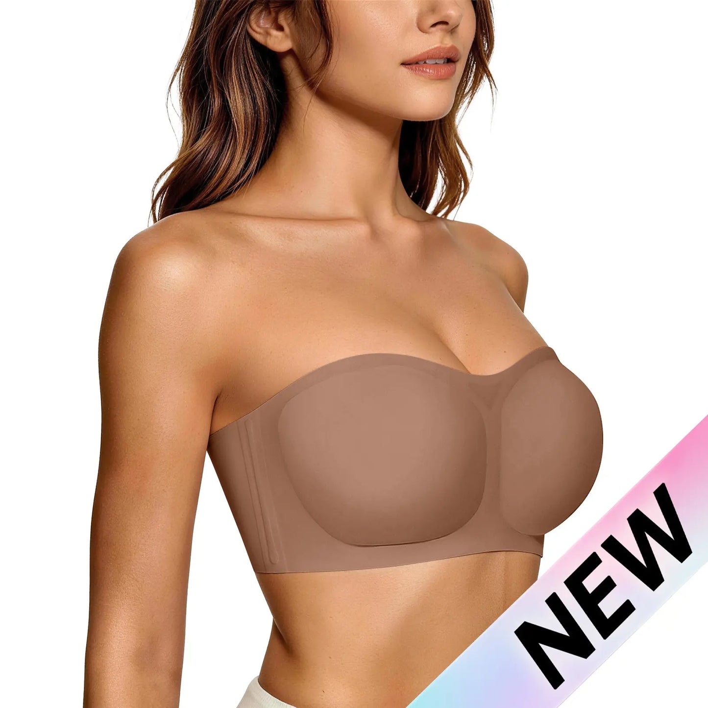 Gluschwein - 💞Damen-BHs ohne Träger, Push-up-BHs, Bandeau-BHs, rutschfeste, bügellose, stützende, gepolsterte BHs, nahtlose, bequeme Tube-BHs und Jelly-BHs