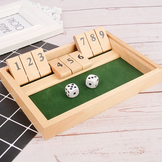 Gluschwein - Shut The Box Game - Lustiges Tisch-Mathe-Spiel für Erwachsene und Kinder