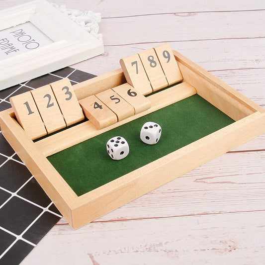 Gluschwein - „Shut The Box“-Spiel – Lustiges Tisch-Mathespiel für Erwachsene und Kinder