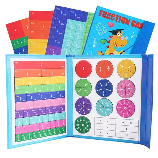 Gluschwein - Montessori Magnetisches Buch-Bruchteil-Puzzle für Kinder