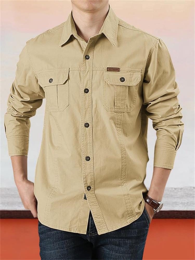 👔 50% RABATT! ✨ Lässiges Herrenhemd aus 100% Baumwolle – Klassischer Schnitt, Feuchtigkeitstransport, Dauerhaft 🍂