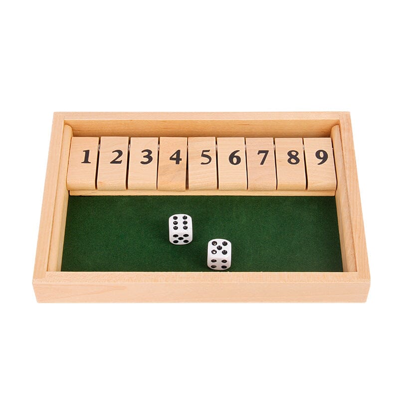 Gluschwein - „Shut The Box“-Spiel – Lustiges Tisch-Mathespiel für Erwachsene und Kinder