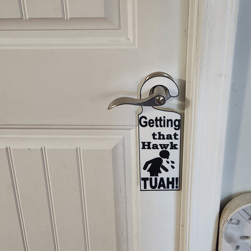 Gluschwein - Hawk Tuah Türschild