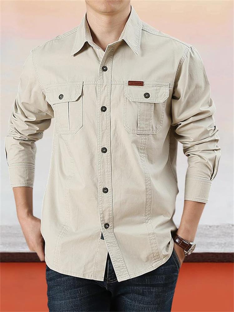 👔 50% RABATT! ✨ Lässiges Herrenhemd aus 100% Baumwolle – Klassischer Schnitt, Feuchtigkeitstransport, Dauerhaft 🍂