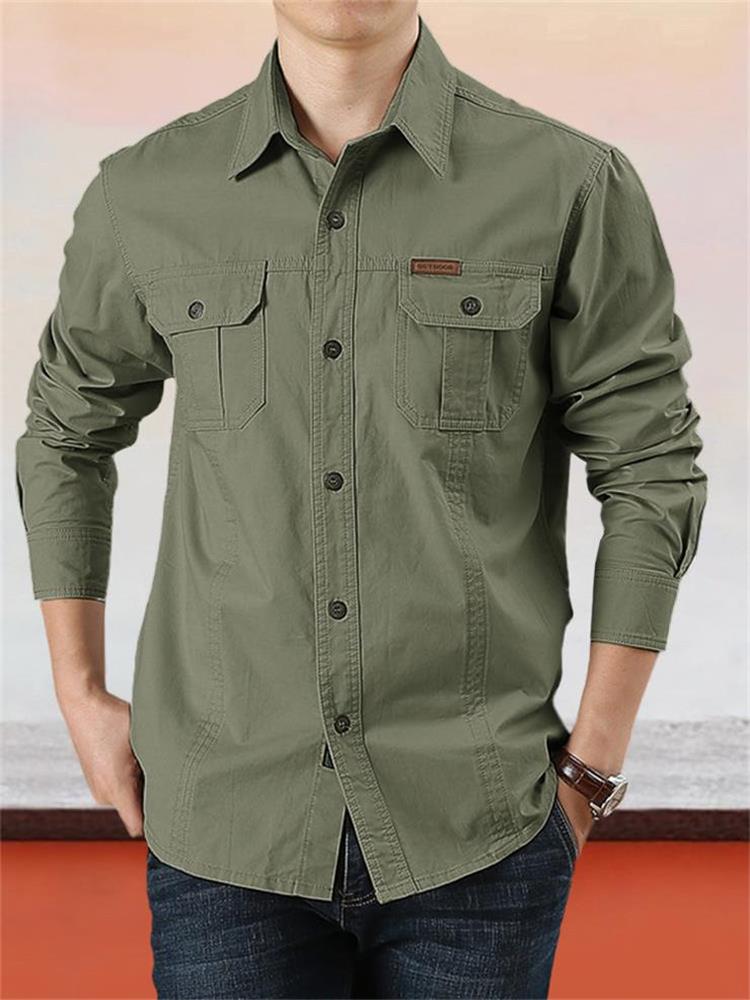 👔 50% RABATT! ✨ Lässiges Herrenhemd aus 100% Baumwolle – Klassischer Schnitt, Feuchtigkeitstransport, Dauerhaft 🍂