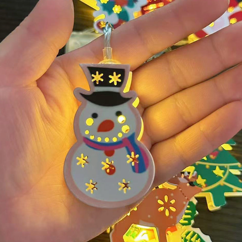 ChristmasGlow | Weihnachts LED-Eisen-Dekolichterkette