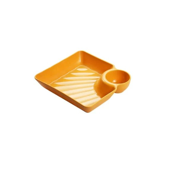 Gluschwein - Dip Plate - Teller mit separatem Soßenfach für sauberes Essen