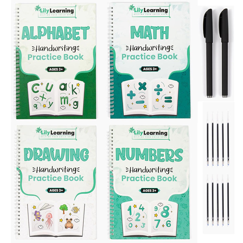 Handschrift-Übungsset Wiederverwendbare Copybooks für Kinder