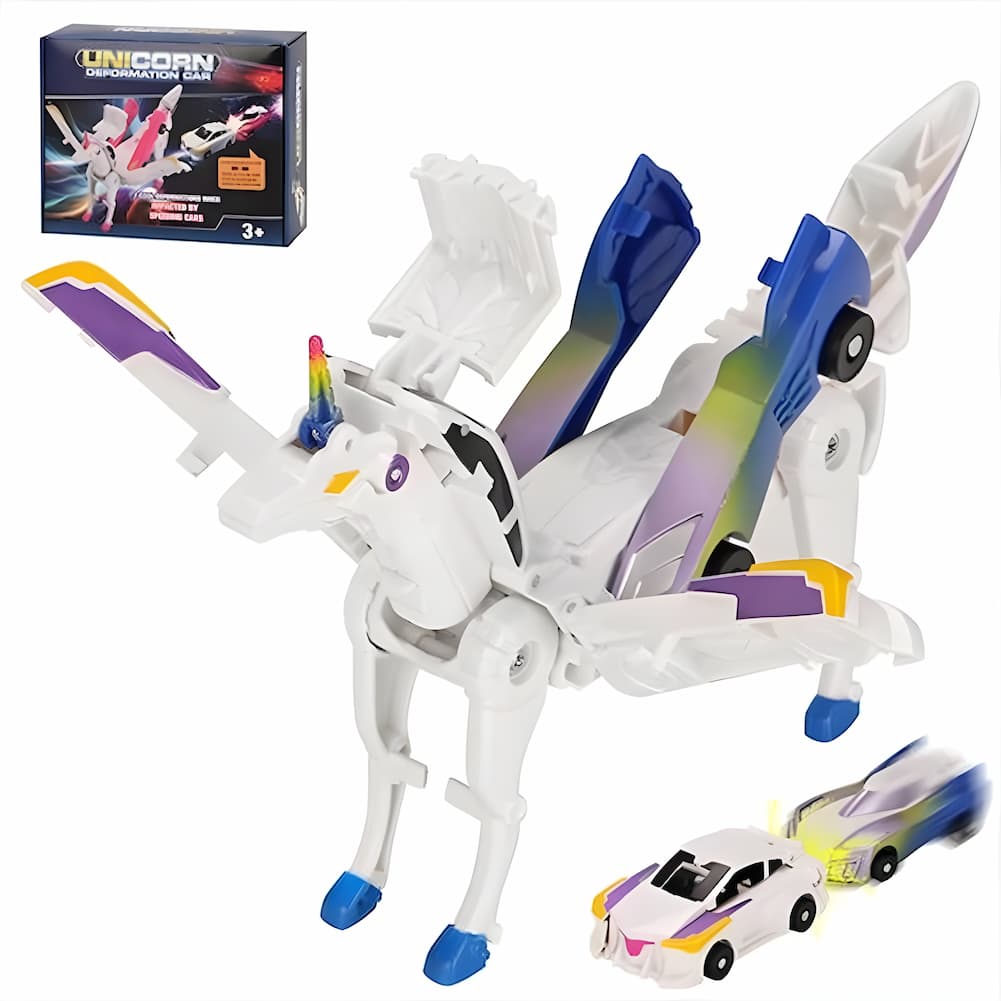 Gluschwein - CarTransform - 2-in-1-Verwandlungsfähiges Rennwagen-Spielzeug