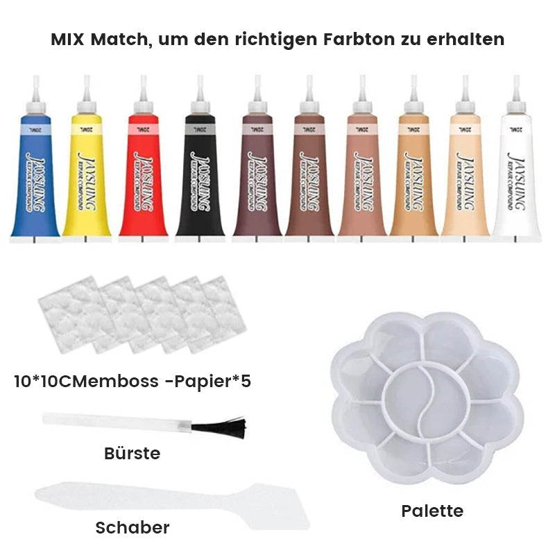 Gluschwein - Fortschrittliches Lederreparaturgel Zubehörset