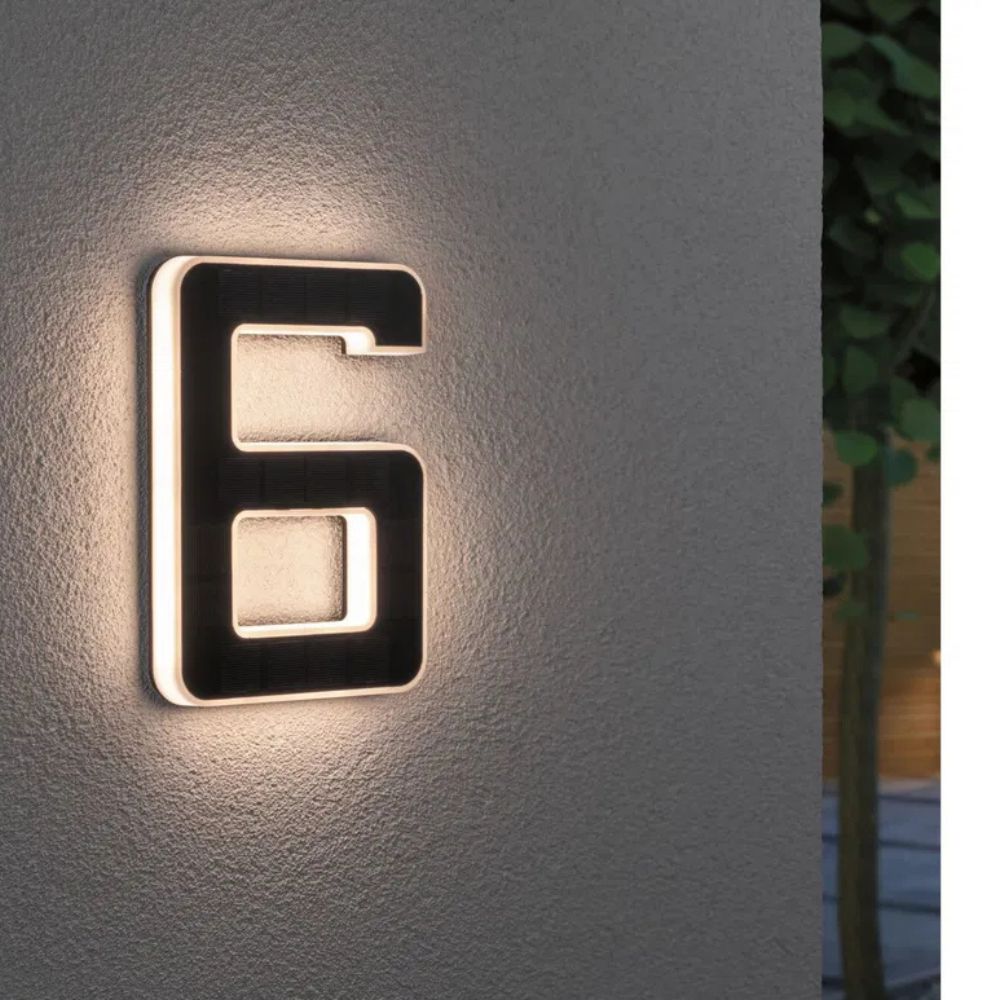 LightNumbers - Solarbetriebene beleuchtete Hausnummern