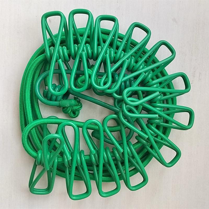 ClipLine - Étendoir à linge portable avec pinces – Idéal pour les voyages, le camping et le balcon