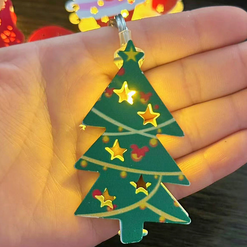 ChristmasGlow | Weihnachts LED-Eisen-Dekolichterkette