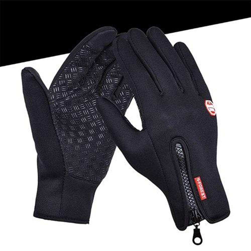 Gluschwein - Premiume warme winddichte wasserdichte Touchscreen Handschuhe Unisex Schwarz