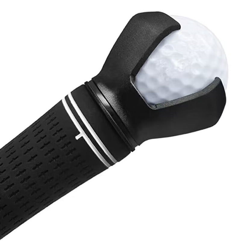 Recogida de pelotas de accesorios de golf.