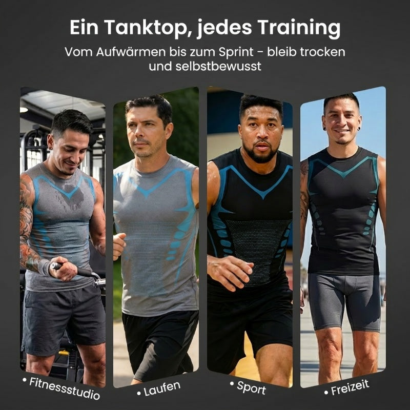 👚 50% RABATT! 🔥 Ionic Shaping ärmelloses Shirt – 2026 Neue Version – Figurformend, atmungsaktiv & perfekt für unter jedem Outfit ✨