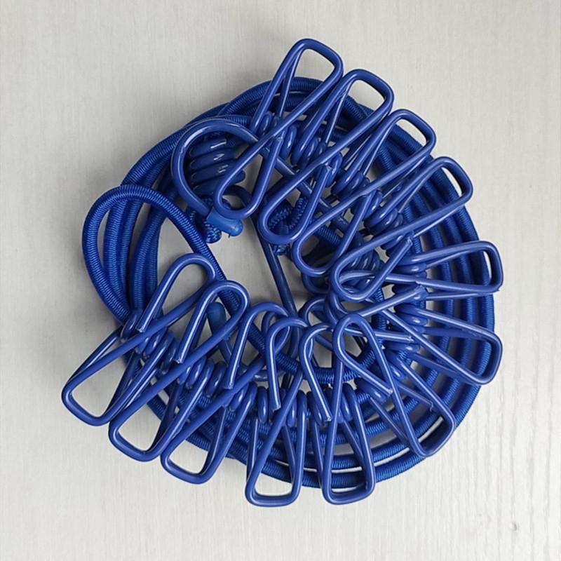 ClipLine - Étendoir à linge portable avec pinces – Idéal pour les voyages, le camping et le balcon