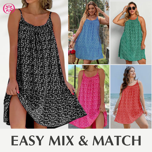 Gluschwein - 🎉Der Sommer steht vor der Tür.! 50% Rabatt 🛍️ Camisole-Kleid mit Blumenmuster