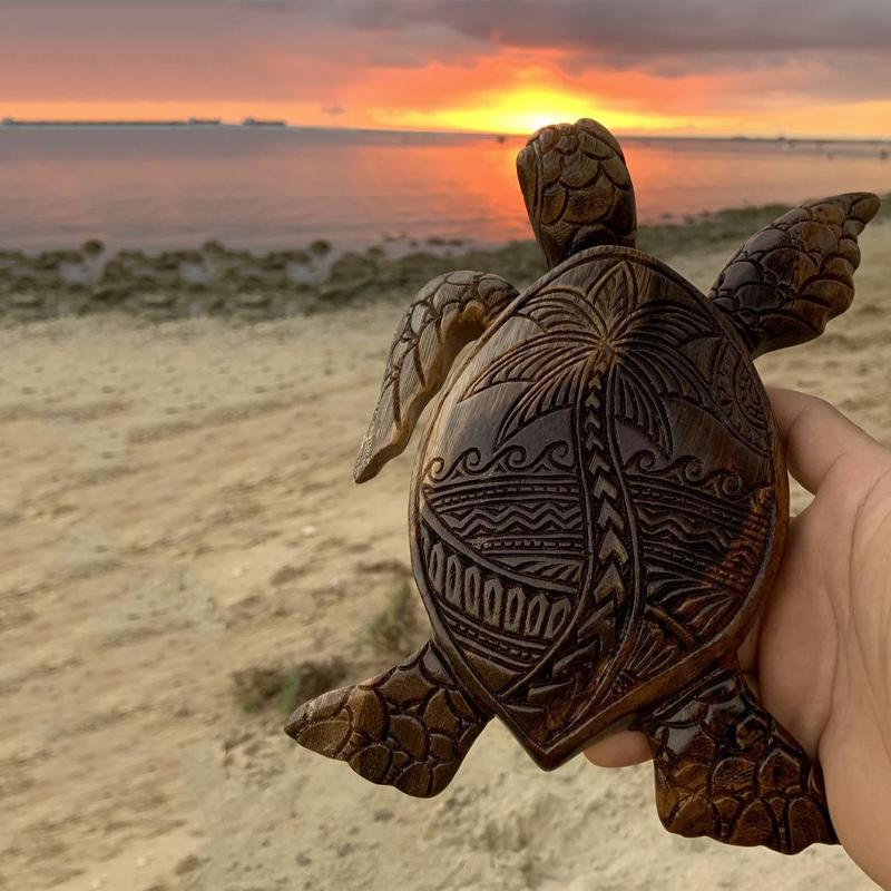 Gluschwein - 🎁Hawaiianische Schildkröte Harz Ornament Kokosnuss-Schildkröte