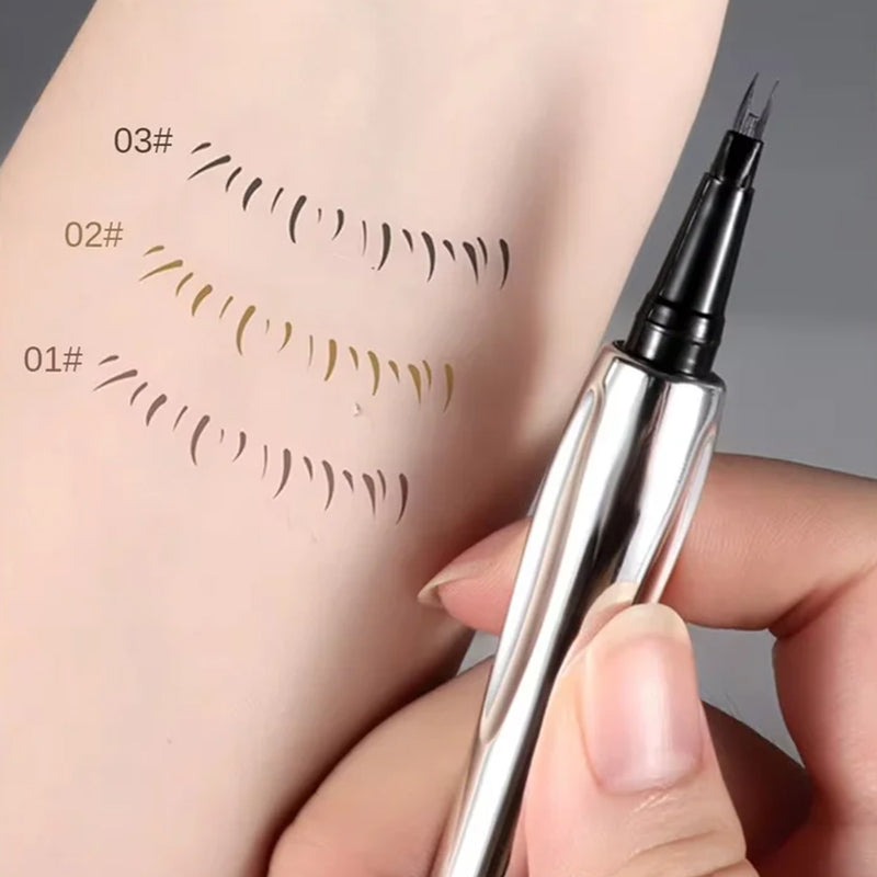 Crayon à sourcils longue tenue et waterproof avec une pointe micro fourchue