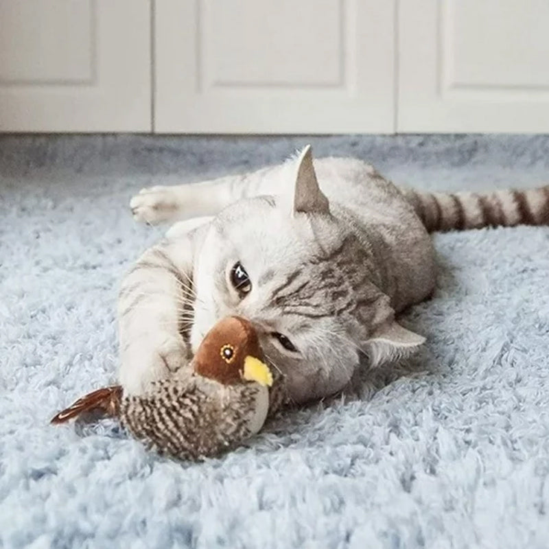 Jouet pour chat – Oiseau gazouillant simulé