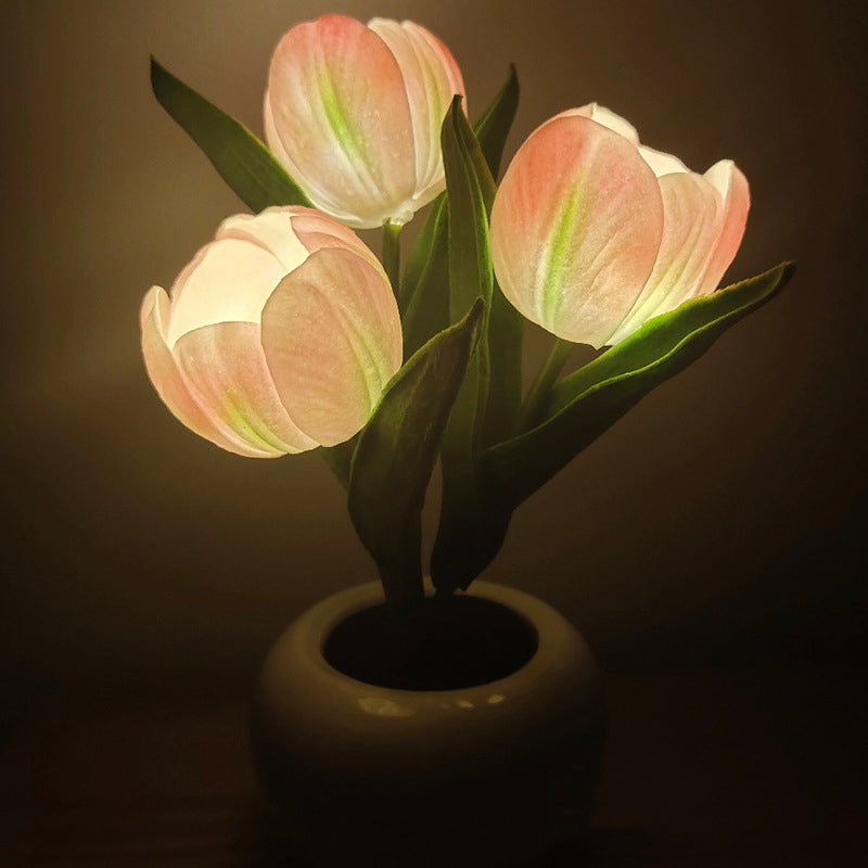 Gluschwein - LED-Tulpen-Nachtlicht-Blumen-Tischlampe