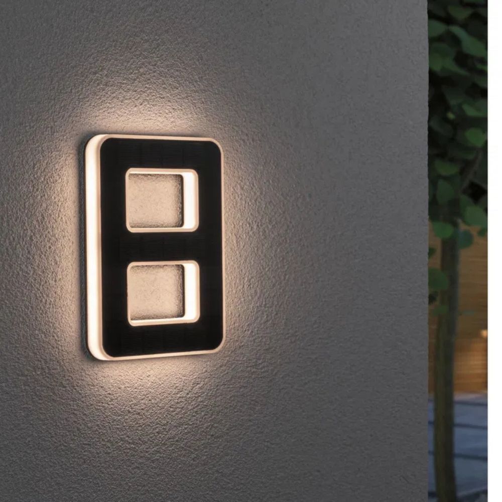 LightNumbers - Solarbetriebene beleuchtete Hausnummern