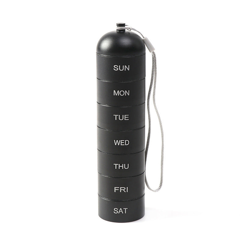 Gluschwein - Pill Bottle - Tablettendose 7 Tage mit Wocheneinteilung