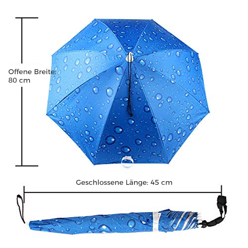 Gluschwein - Regenschirmhut für das Fischen und Gartenarbeit