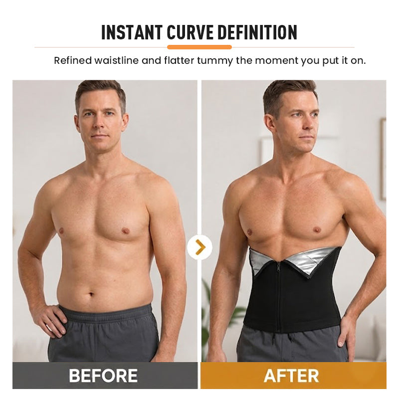 🏃‍♂️ LIMITED-TIME 50% RABATT! ✨ Taillentrainer-Schweißgürtel für Männer – Kompression, Schlank ✨