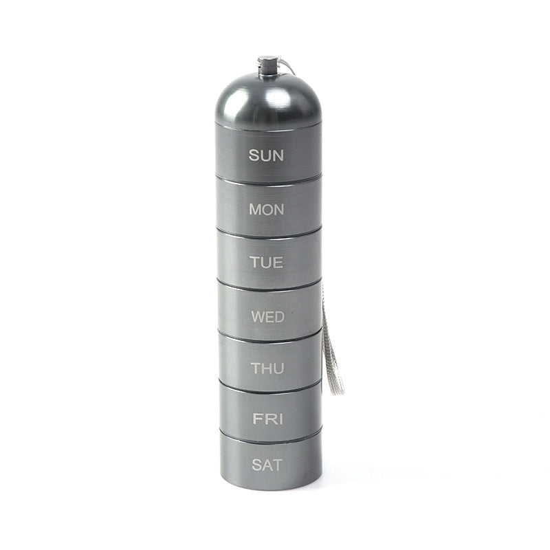 Gluschwein - Pill Bottle - Tablettendose 7 Tage mit Wocheneinteilung